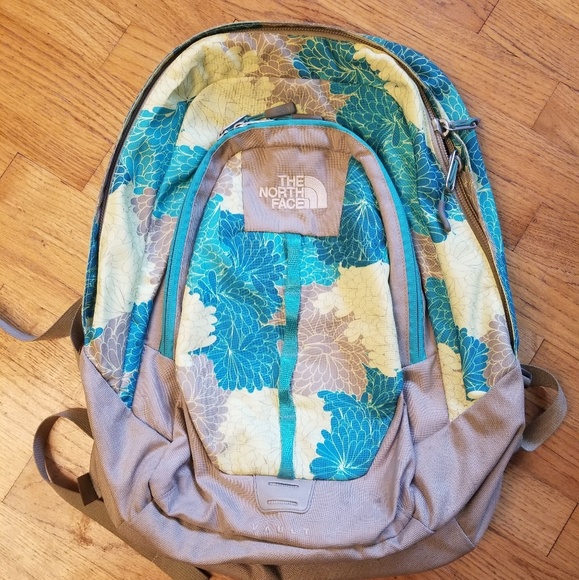 The North Face VAULT Backpack blue/green floral